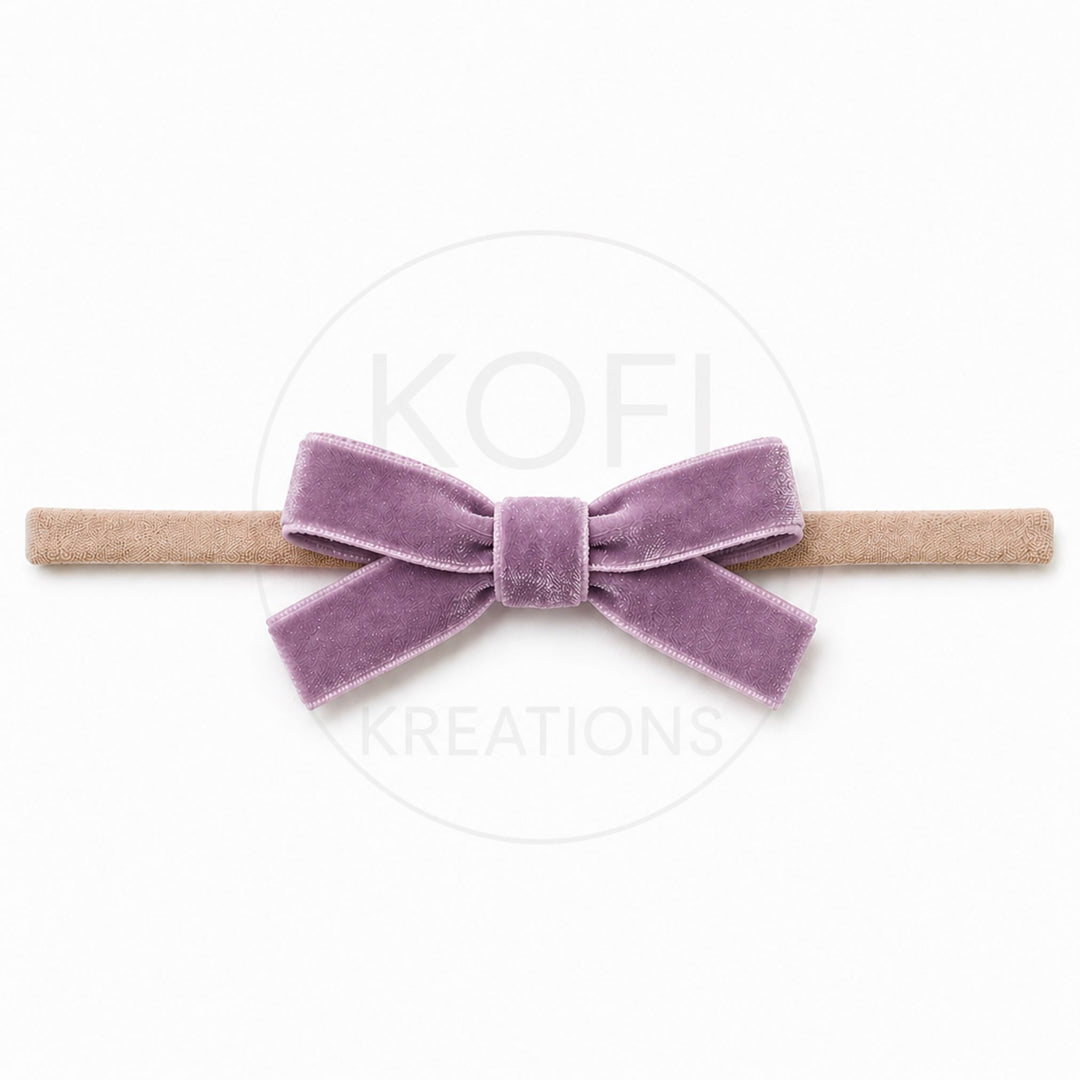Small Velvet | Bow Headband