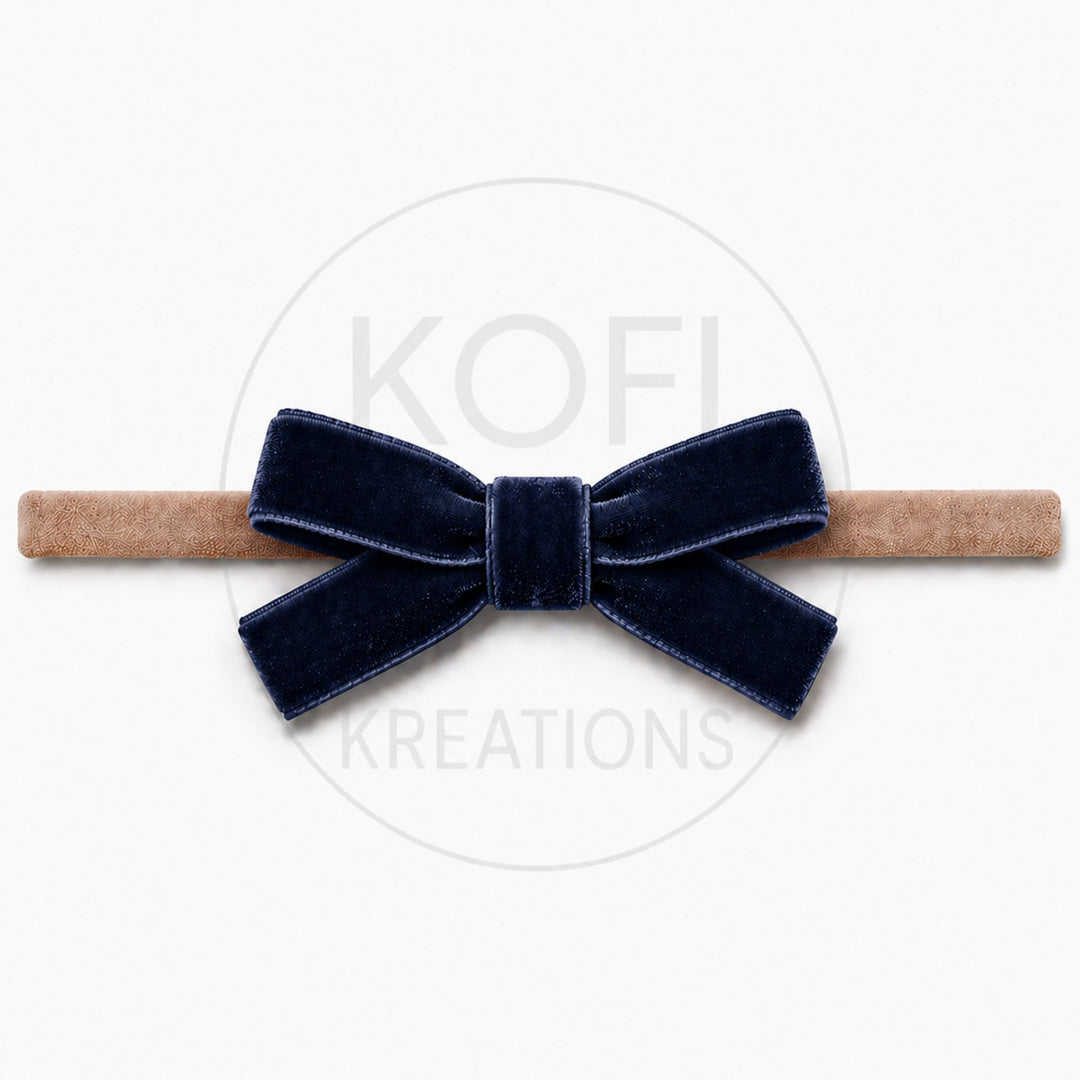 Small Velvet | Bow Headband