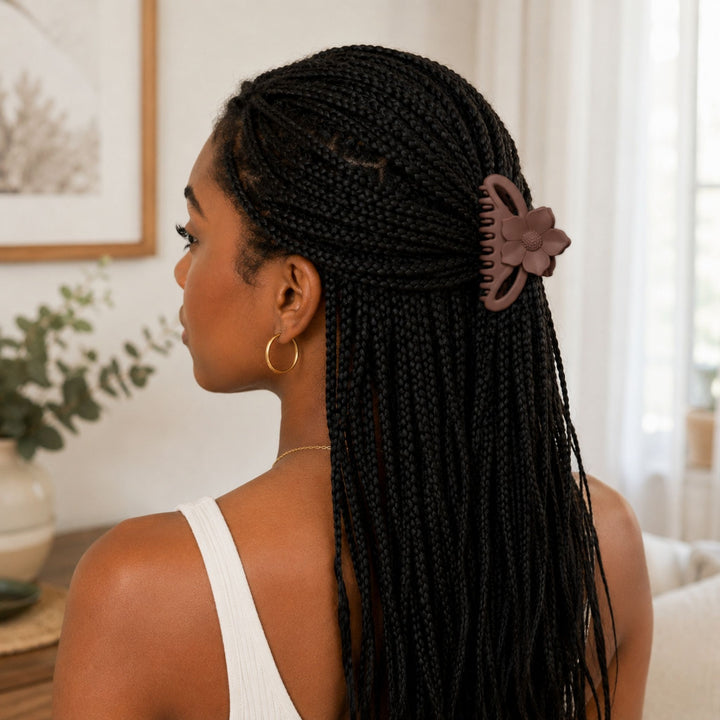 Mocha Lotus Flower | Hair Claw