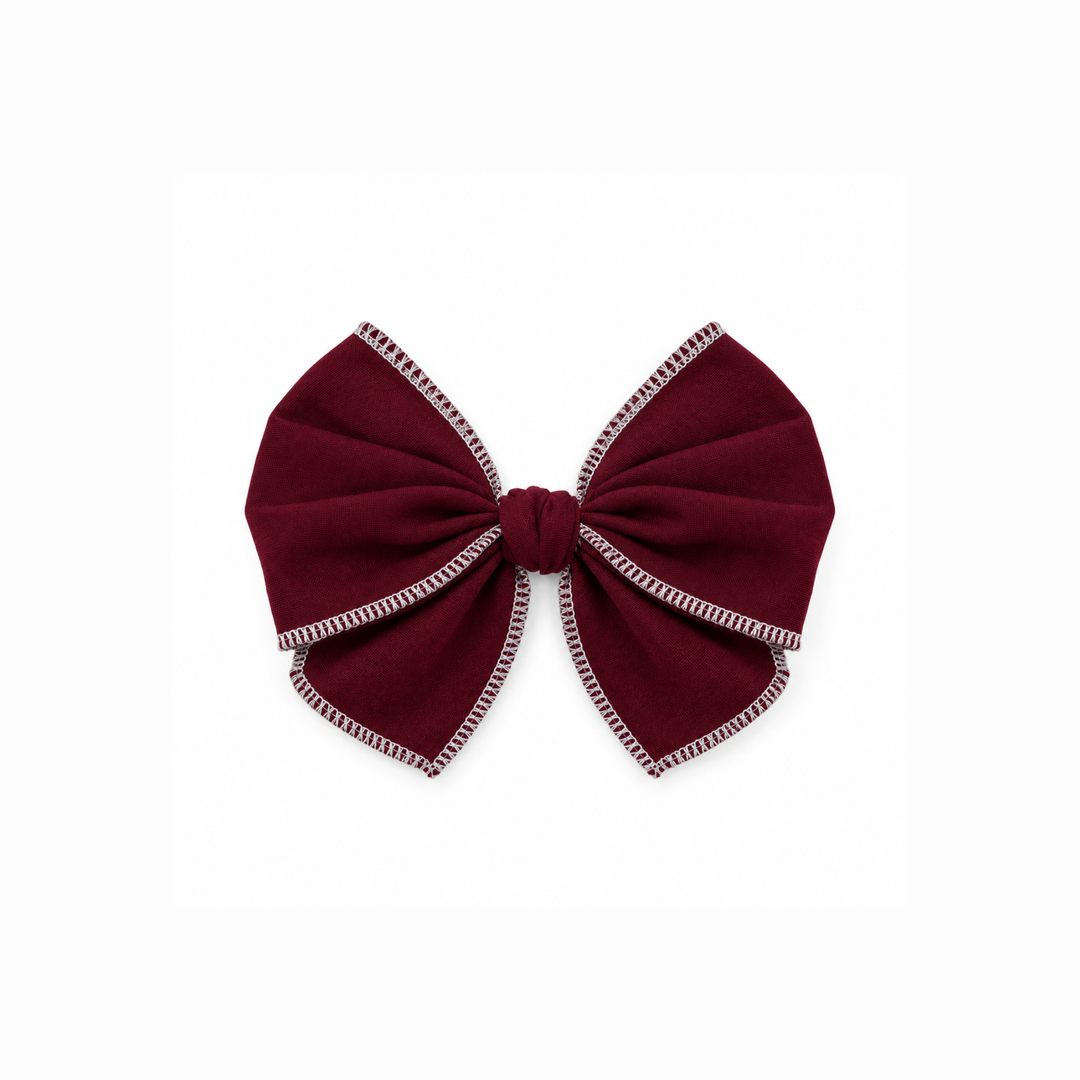 Sadie Cabin Weekend | Mini Serged Hair Bows