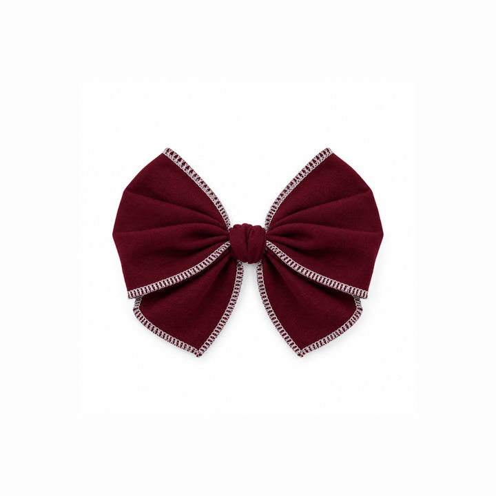 Sadie Cabin Weekend | Mini Serged Hair Bows