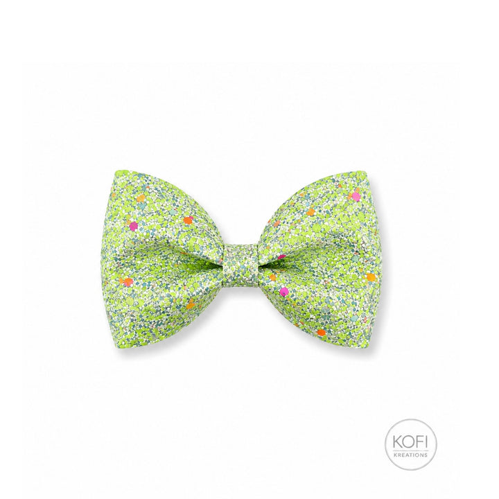 Pinch Green | Glitter Hair Bow