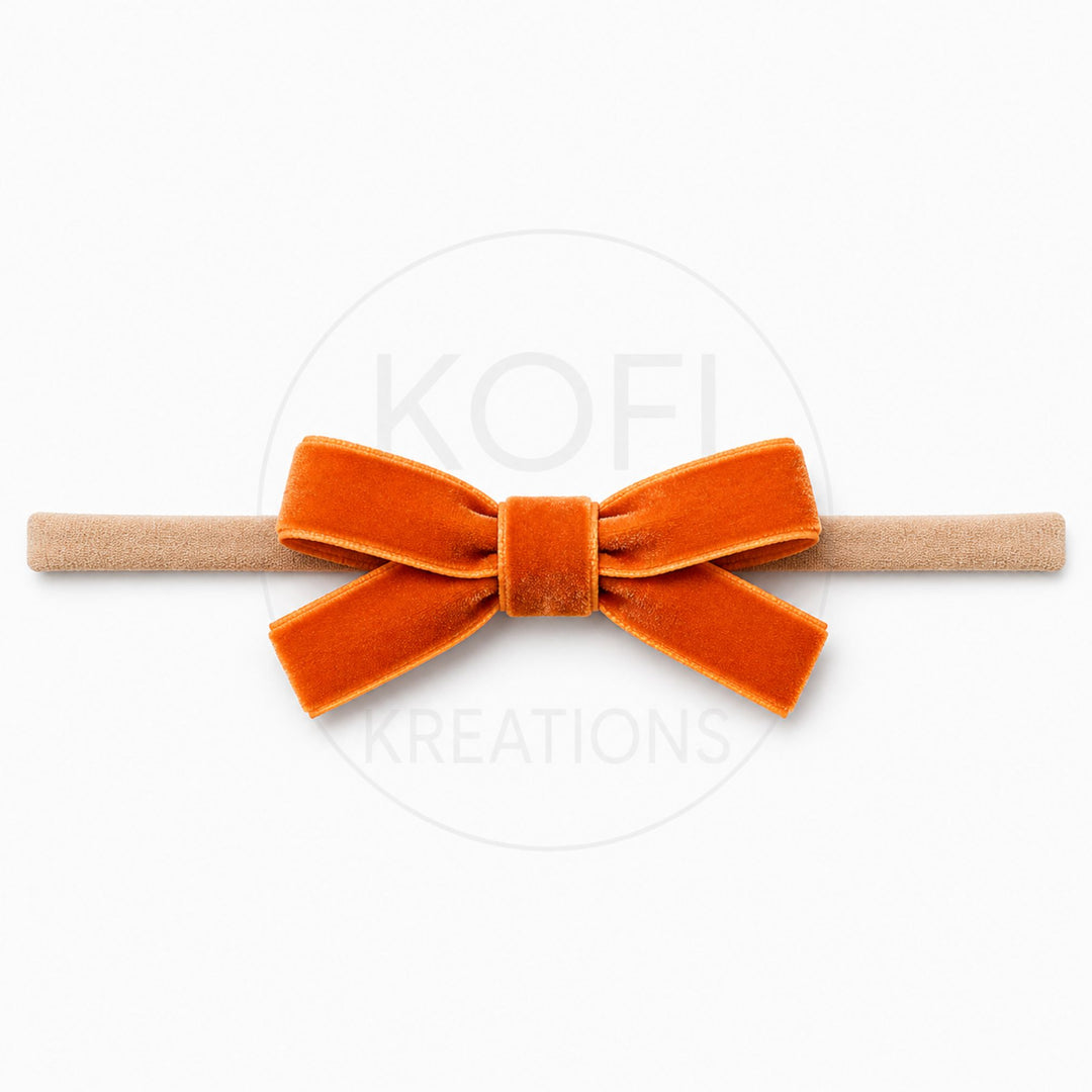 Small Velvet | Bow Headband