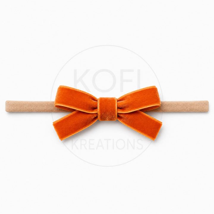 Small Velvet | Bow Headband