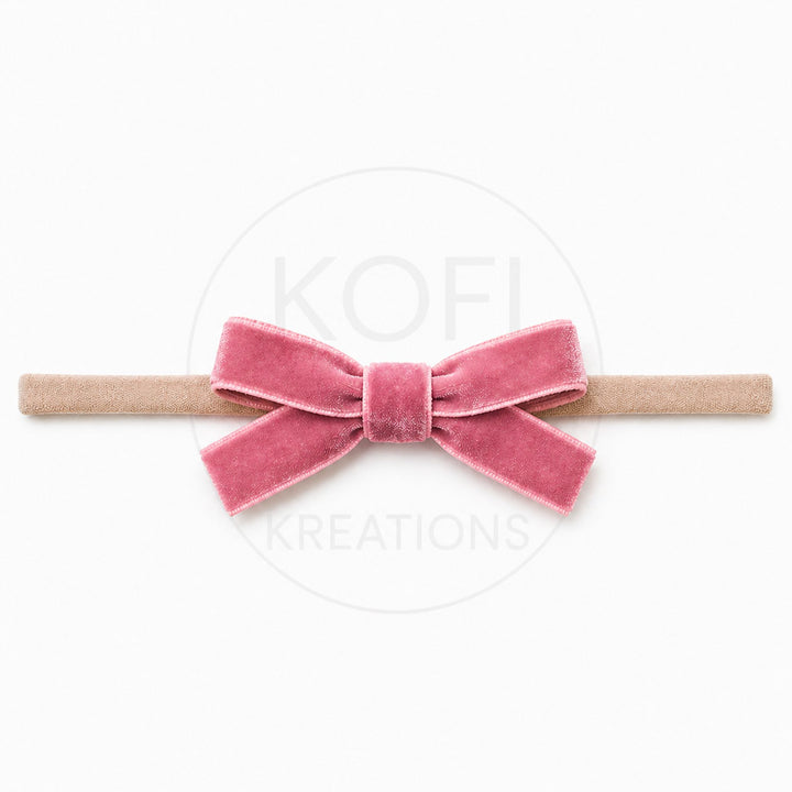 Small Velvet | Bow Headband