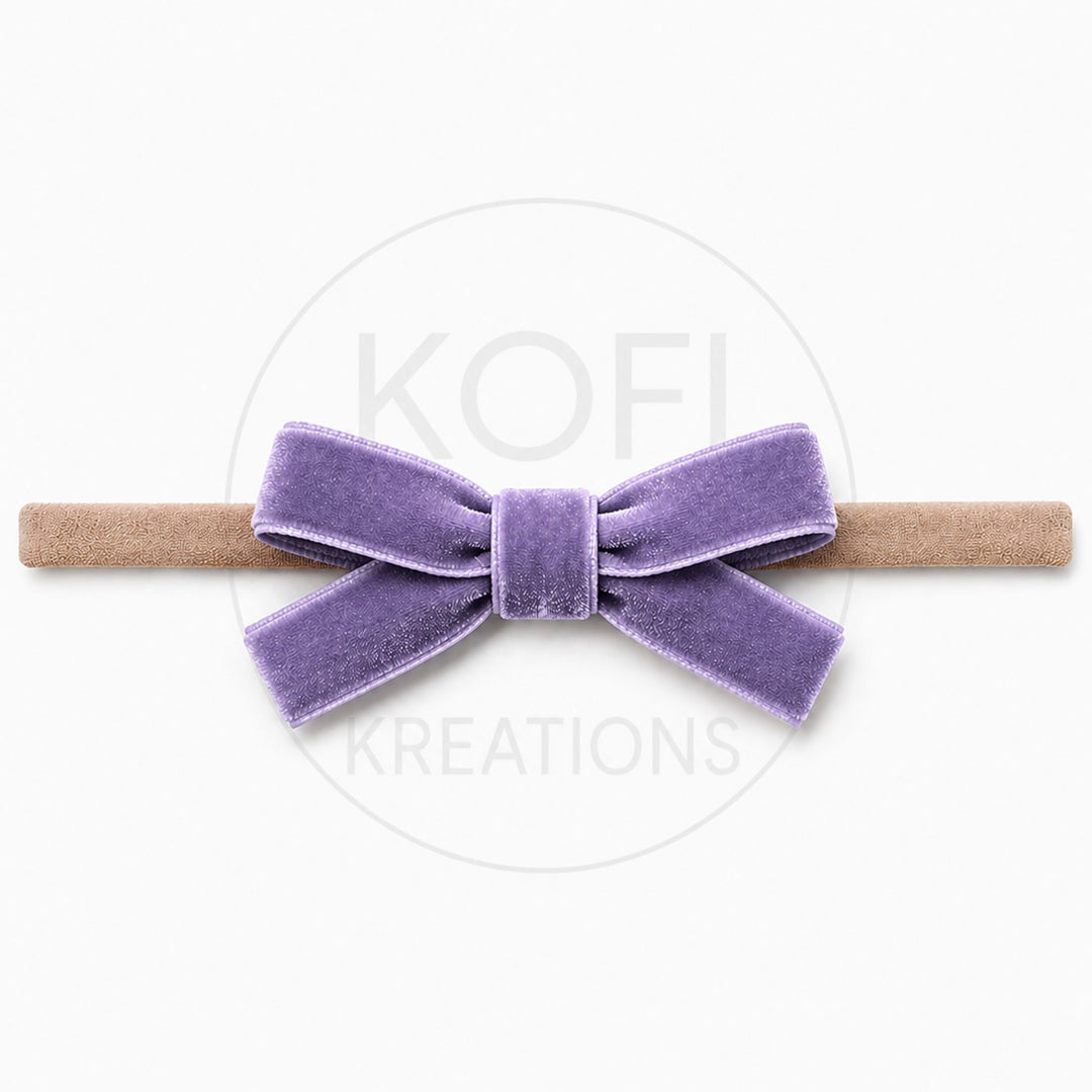 Small Velvet | Bow Headband