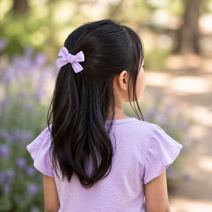 Lavender | Pigtail Hair Bows