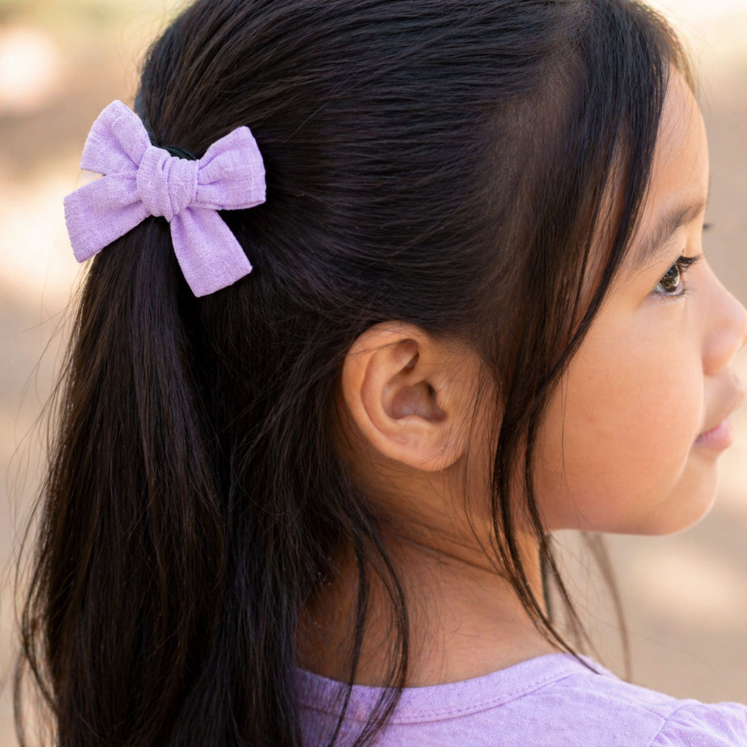 Lavender | Pigtail Hair Bows