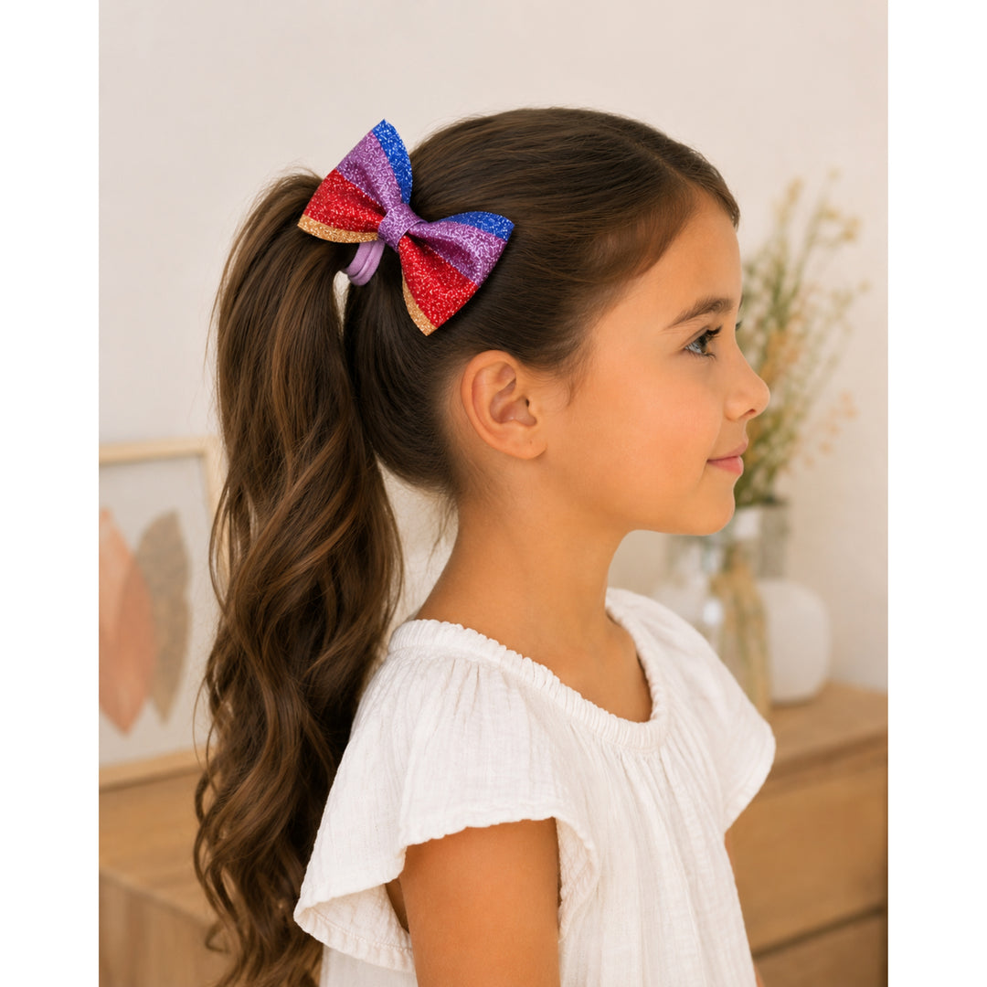 Pinch Rainbow | Glitter Hair Bow
