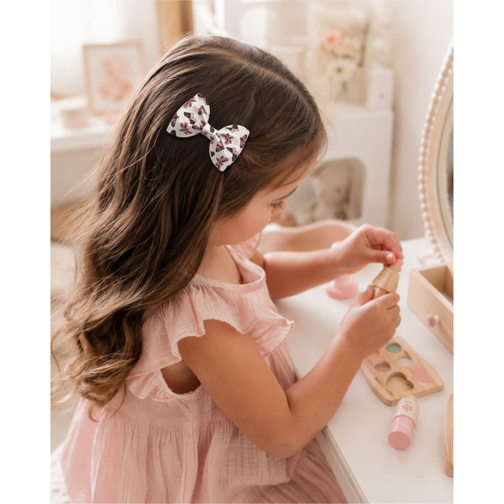 Pinch Blush Butterfly | Faux Leather Hair Bow