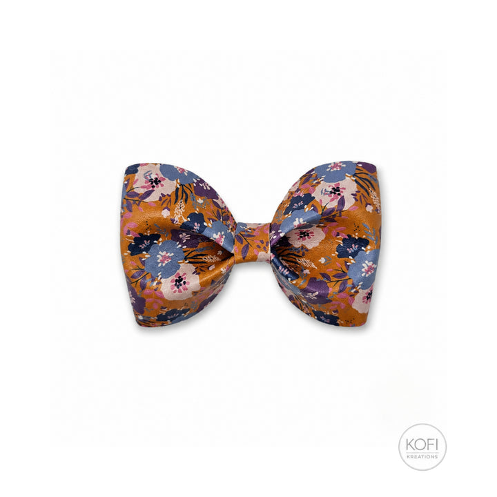 Pinch Jasmine | Faux Leather Hair Bow