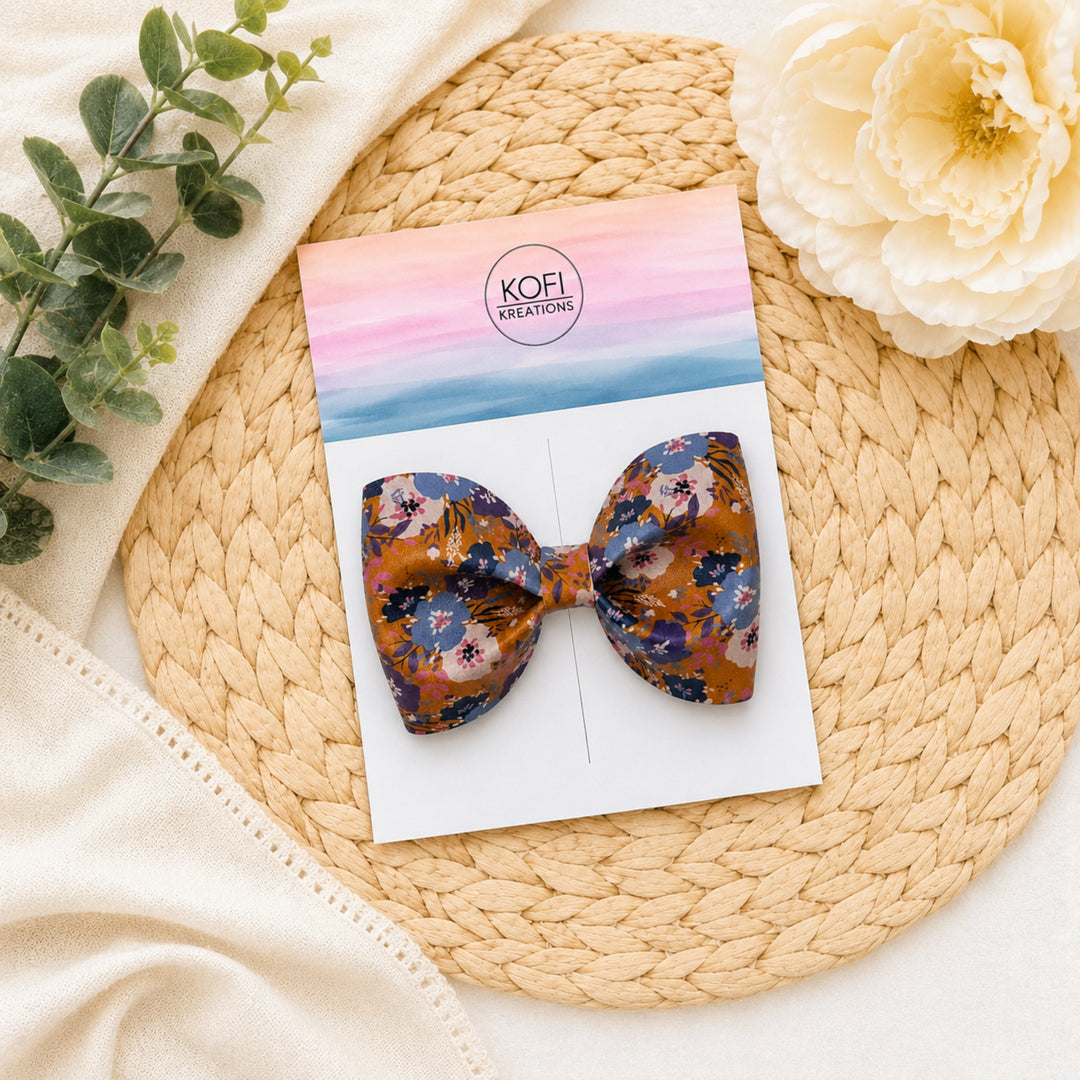 Pinch Jasmine | Faux Leather Hair Bow