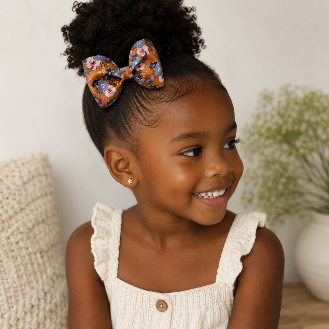 Pinch Jasmine | Faux Leather Hair Bow