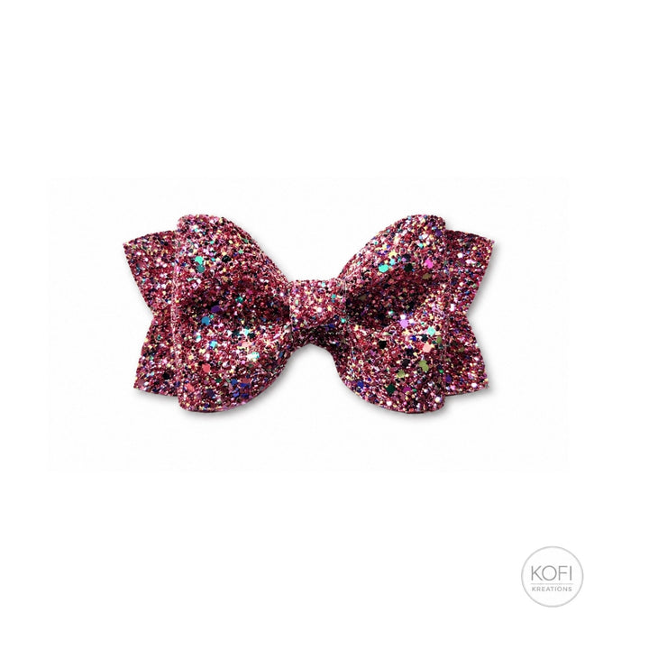 Pinch Mulberry Sparkle | Glitter Hair Bow