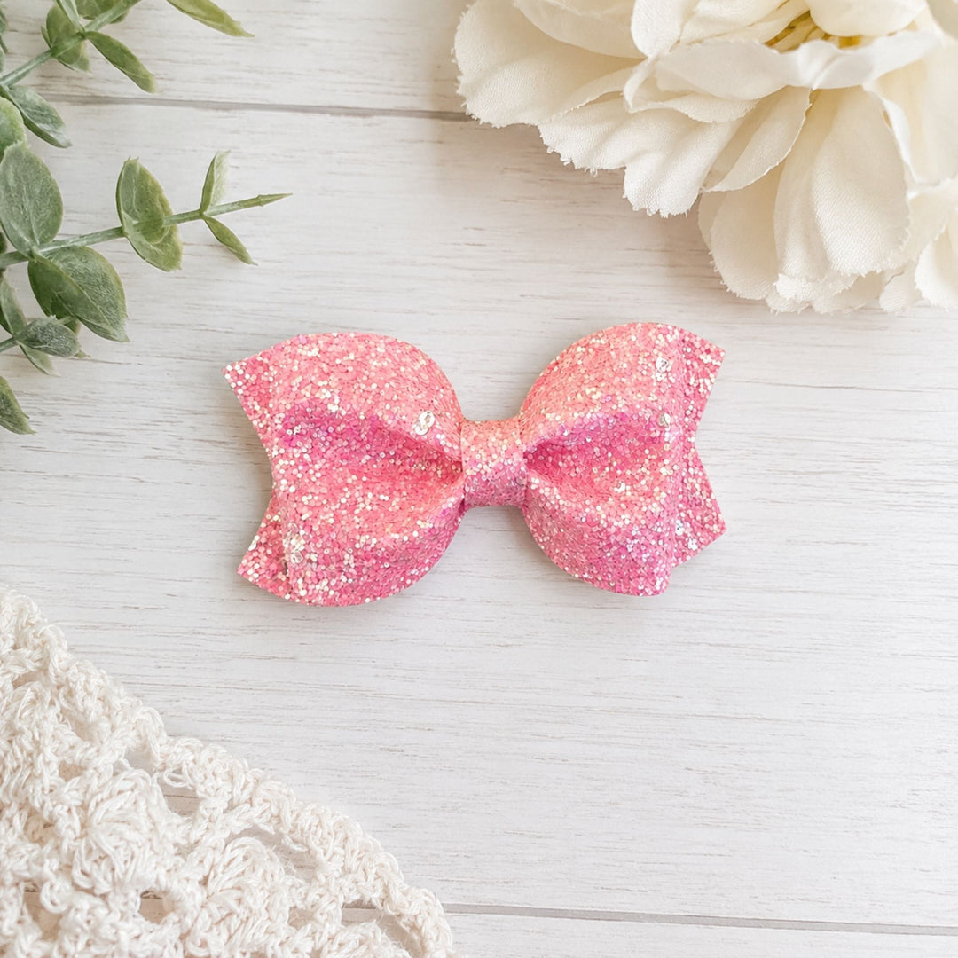 Pinch Pink | Glitter Hair Bow