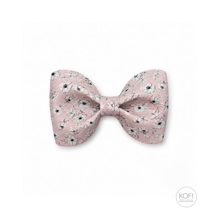 Pinch Poppy | Faux Leather Hair Bow