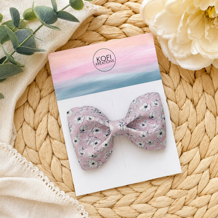 Pinch Poppy | Faux Leather Hair Bow