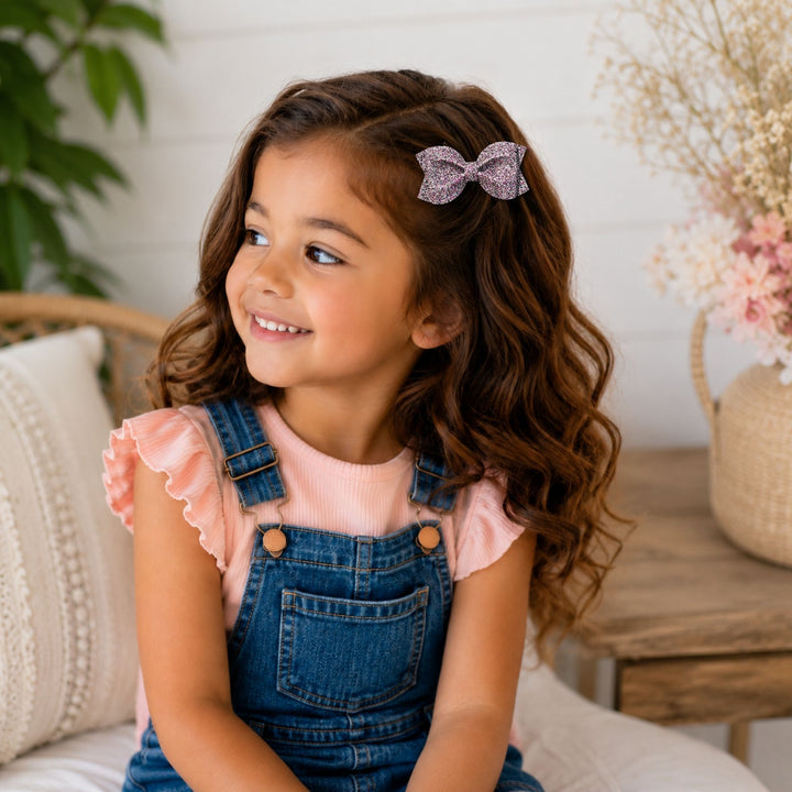 Pinch Sprinkle Frost | Glitter Hair Bow
