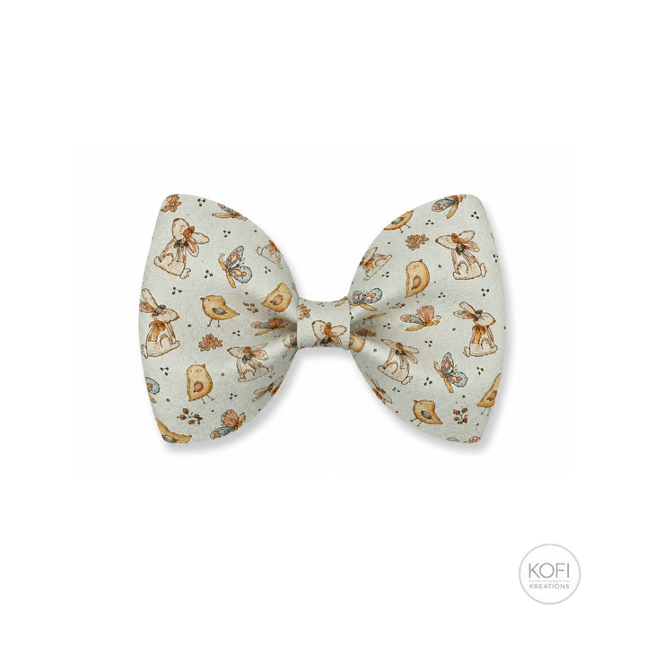 Pinch Vintage | Faux Leather Hair Bow