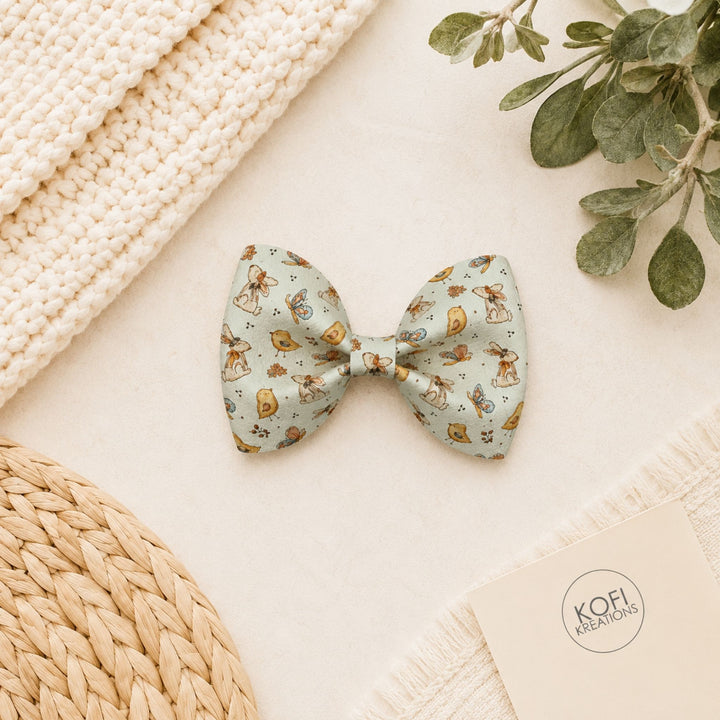 Pinch Vintage | Faux Leather Hair Bow