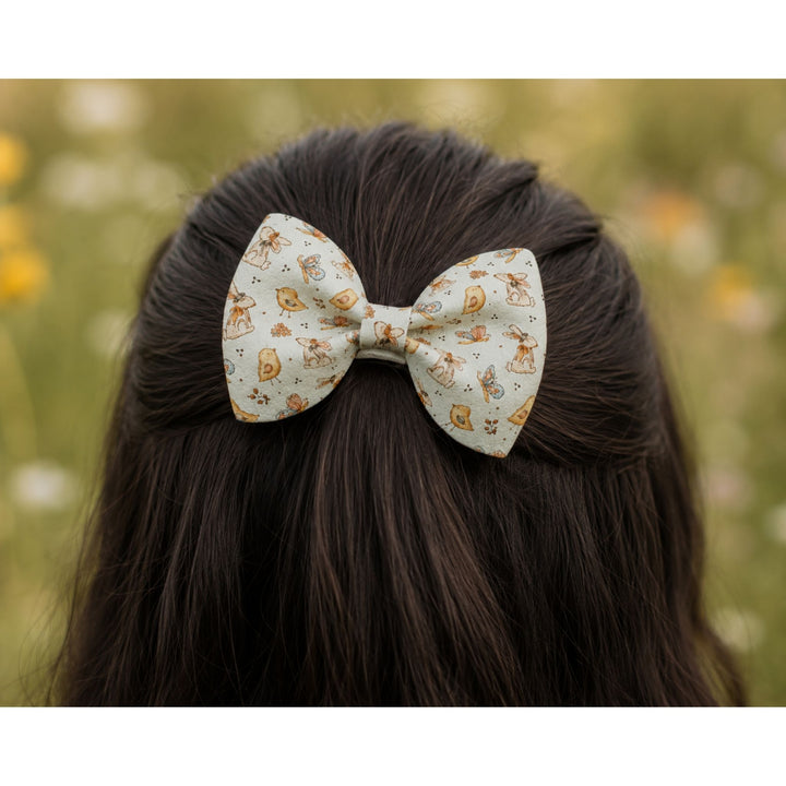 Pinch Vintage | Faux Leather Hair Bow