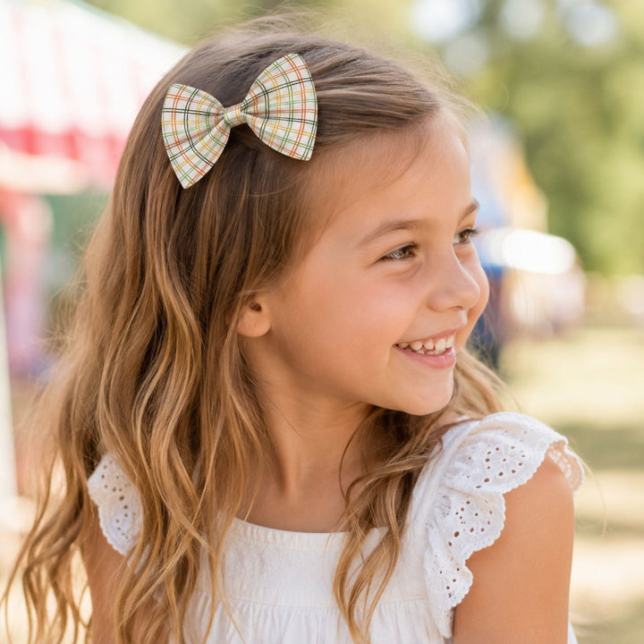 Pinch Vintage Rainbow | Faux Leather Hair Bow