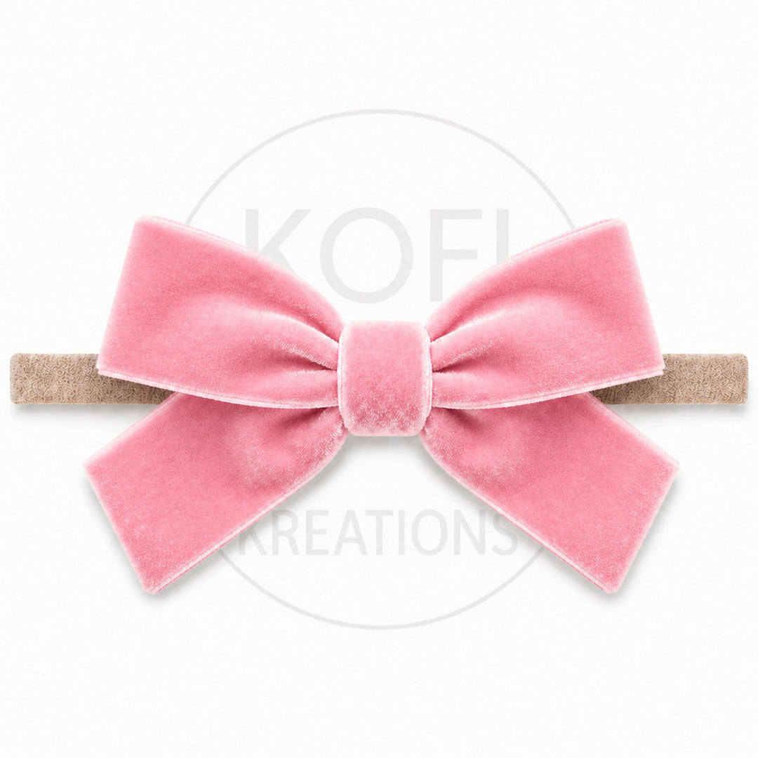 Large Velvet | Bow Headband