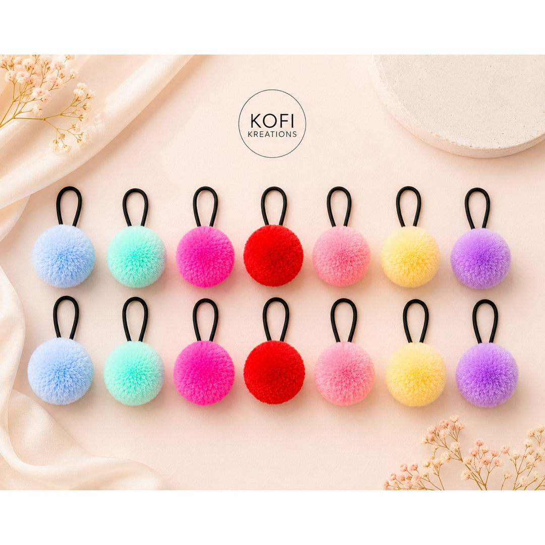 Fluffy Pom Pom | Hair Ties