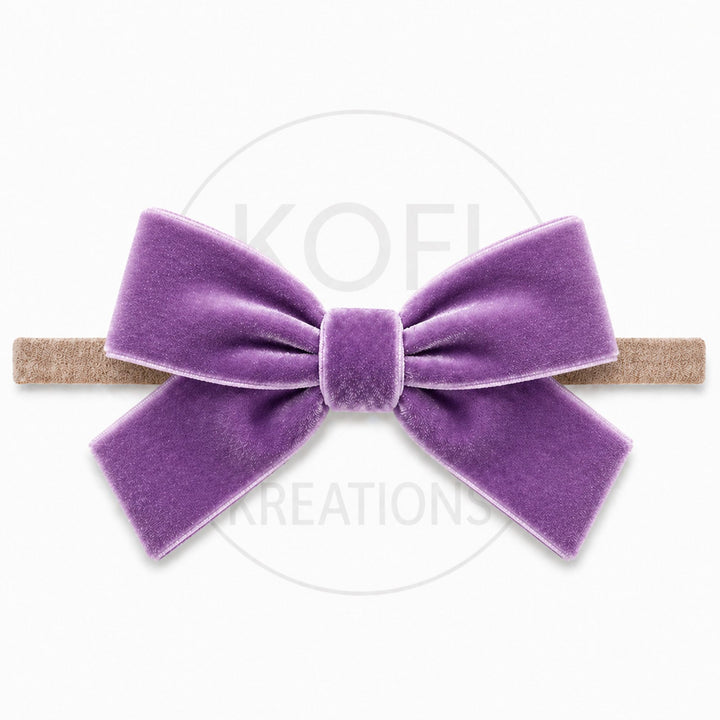 Large Velvet | Bow Headband