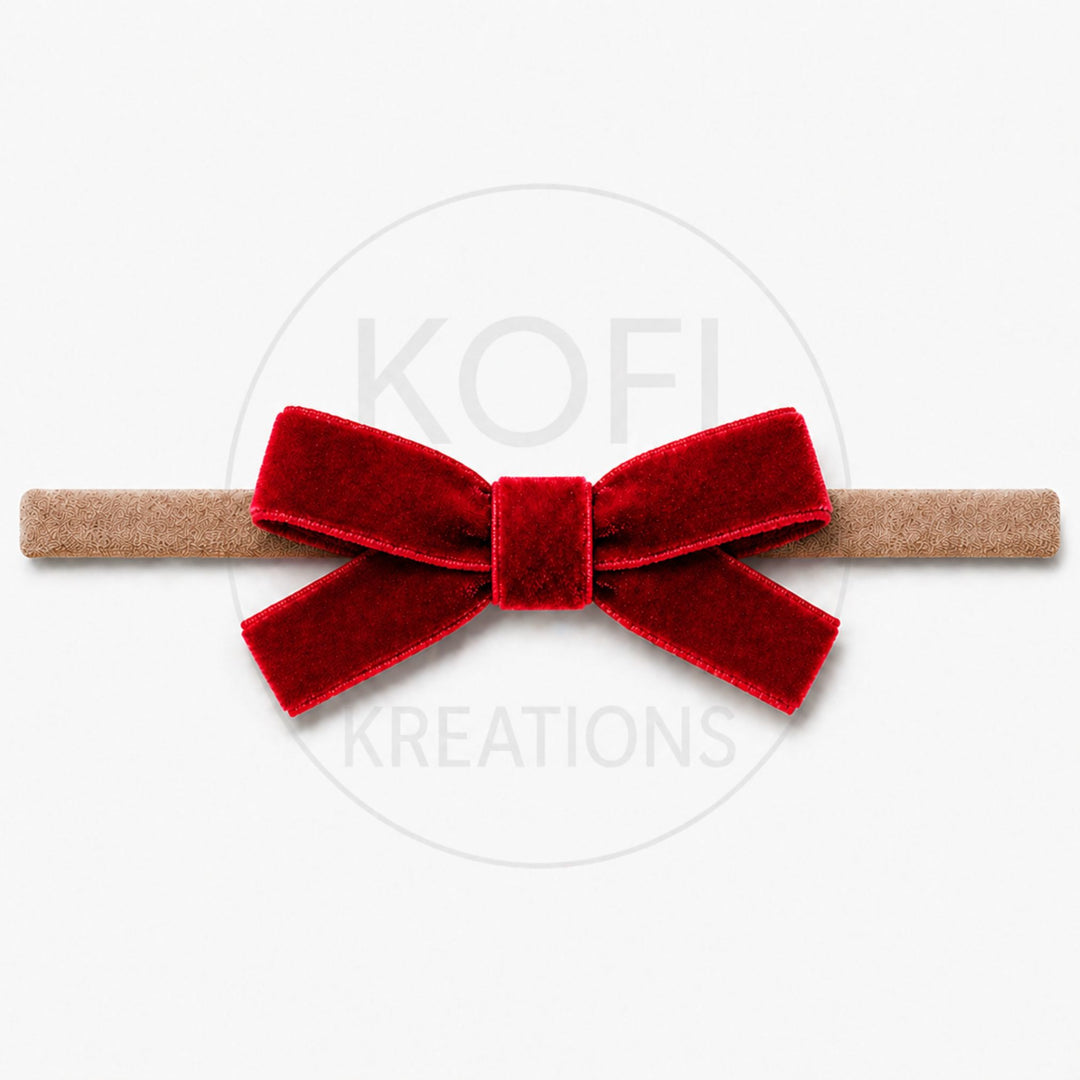 Small Velvet | Bow Headband