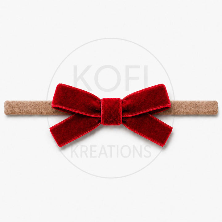 Small Velvet | Bow Headband