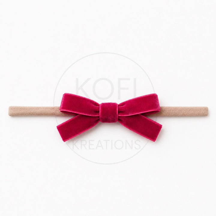 Small Velvet | Bow Headband