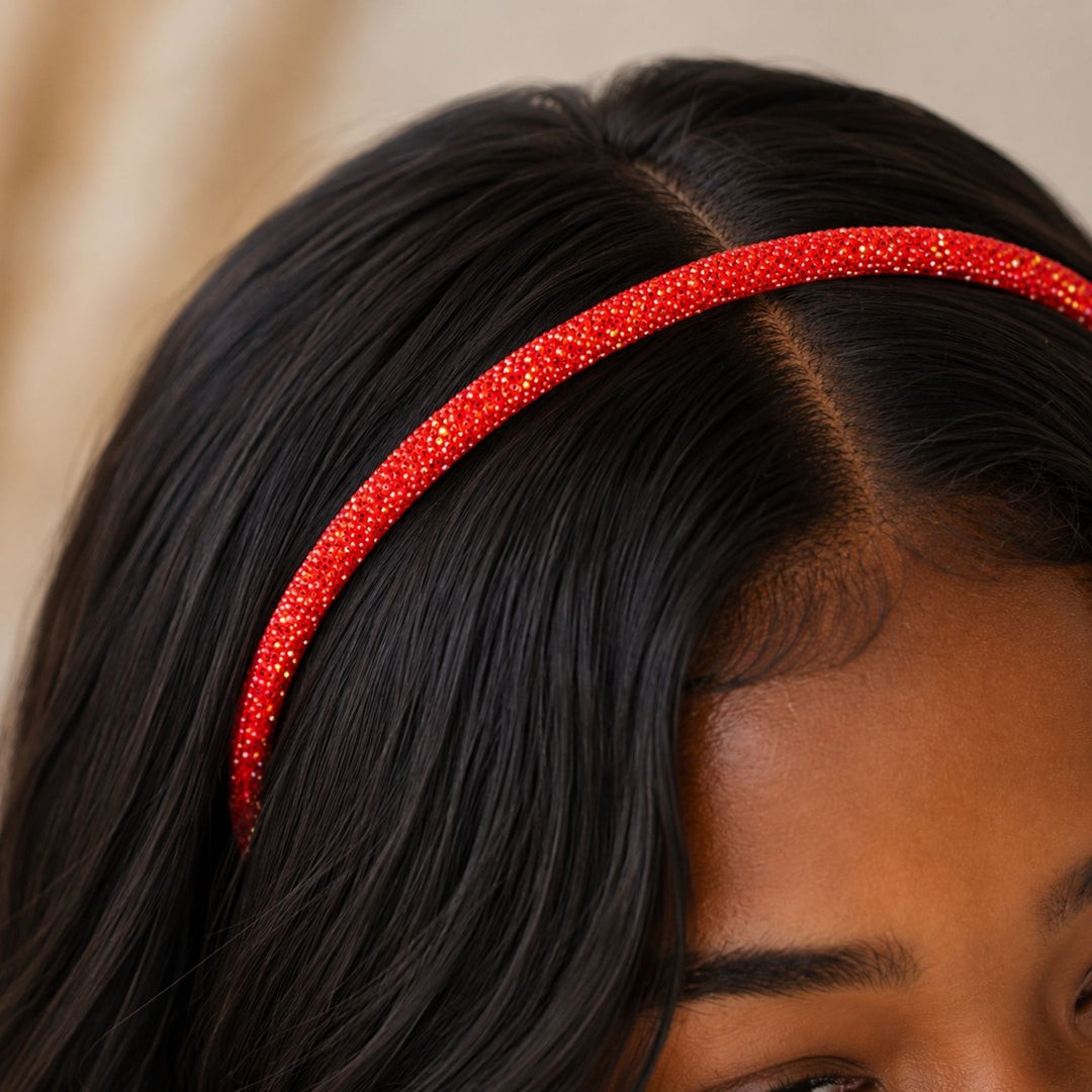 Red | Glitter Headband