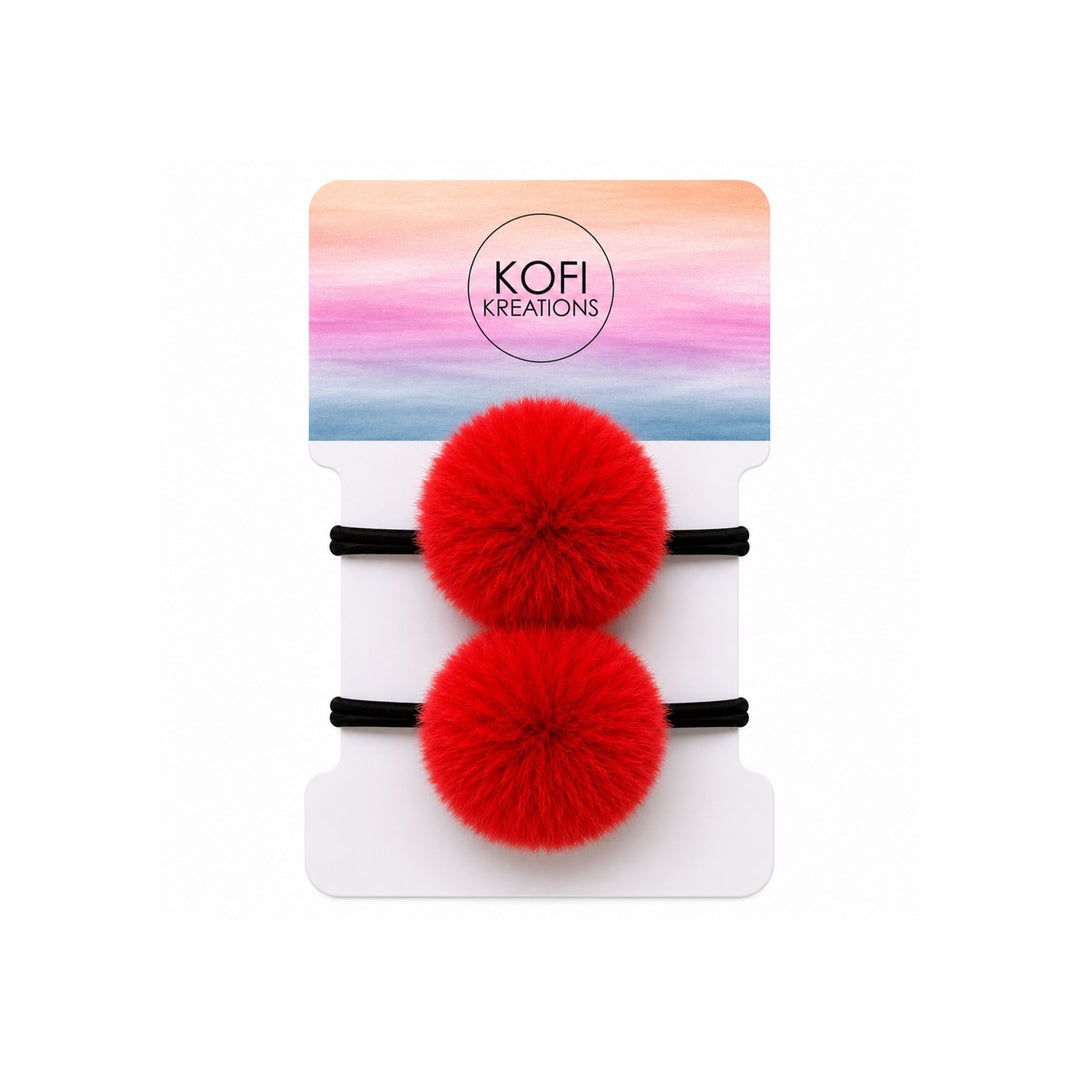 Fluffy Pom Pom | Hair Ties