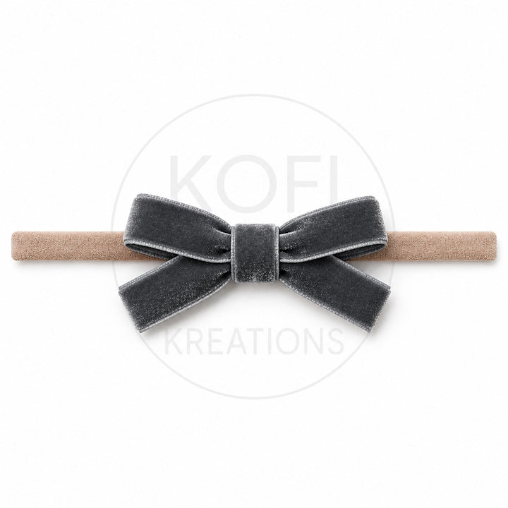 Small Velvet | Bow Headband