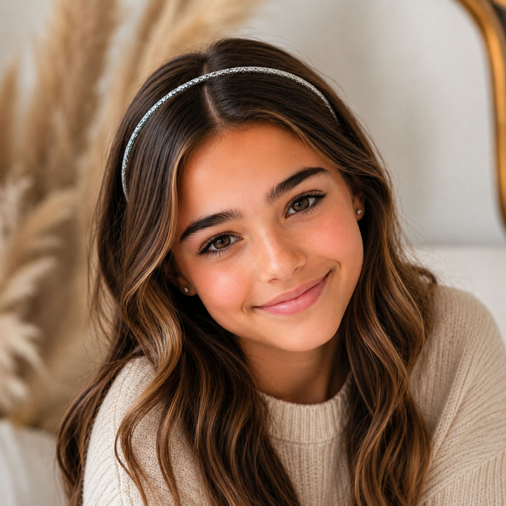 Silver | Glitter Headband
