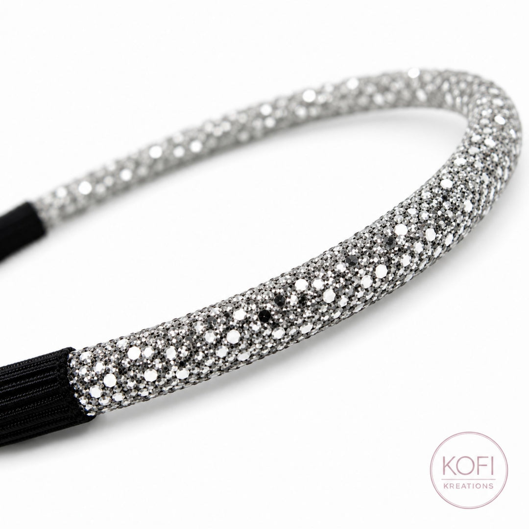 Silver | Glitter Headband