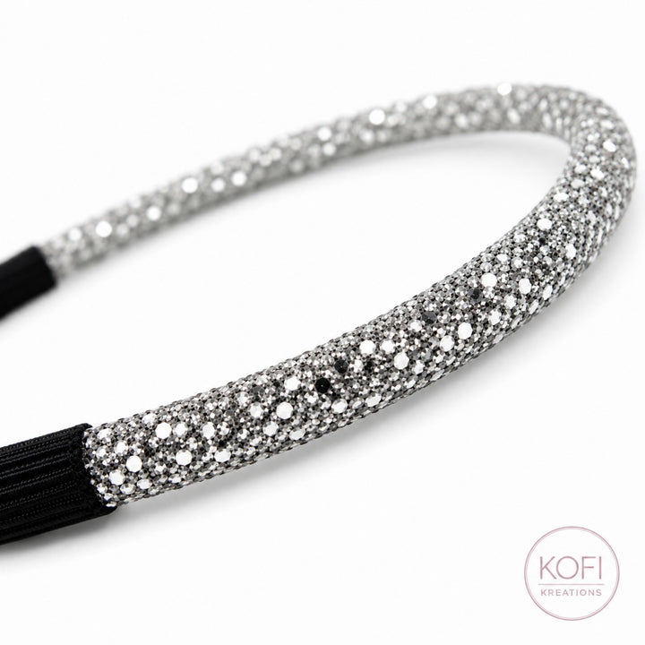 Silver | Glitter Headband