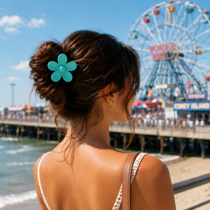 Turquoise Flower | Hair Claw