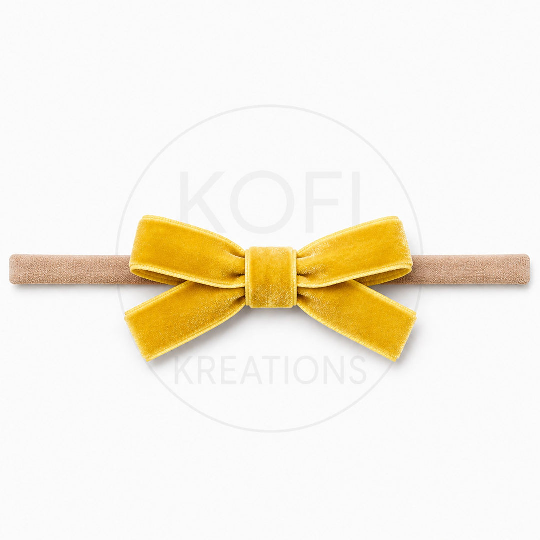 Small Velvet | Bow Headband