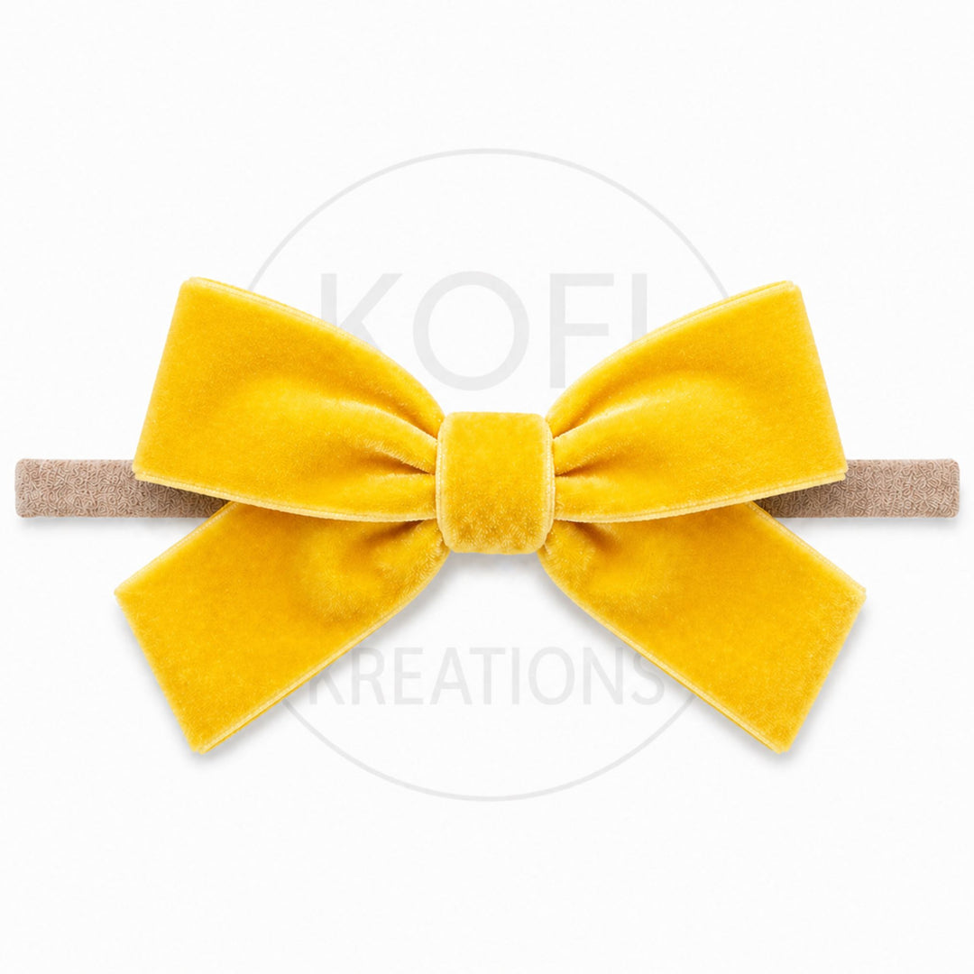 Large Velvet | Bow Headband