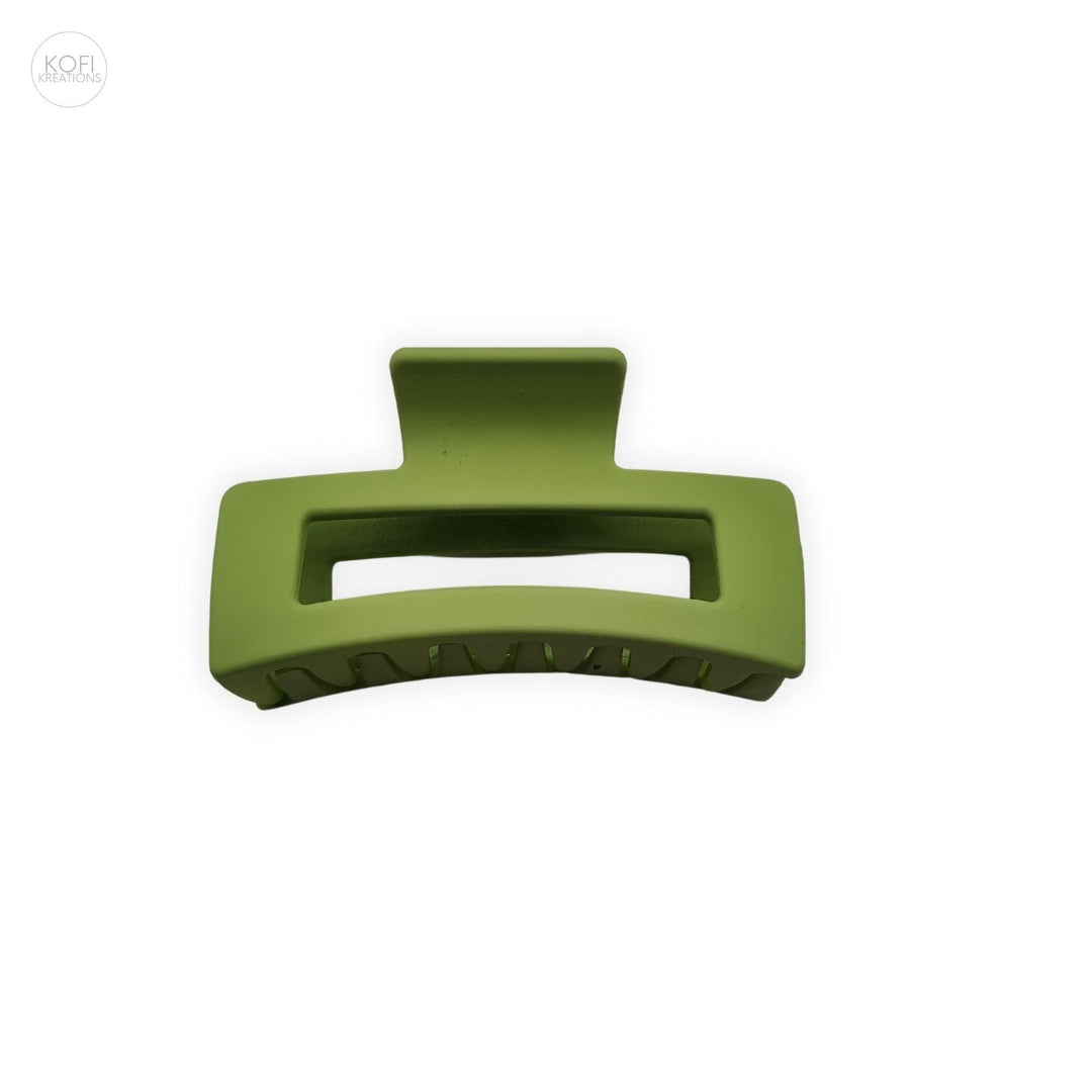 Apple Green Box Hair Claw Clip - Kofi Kreations