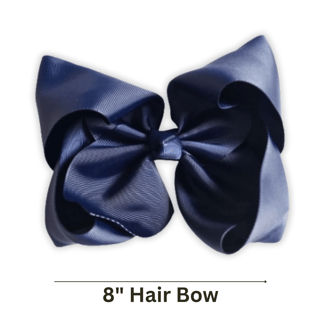 Apple Grosgrain Ribbon Hair Bow - Kofi Kreations