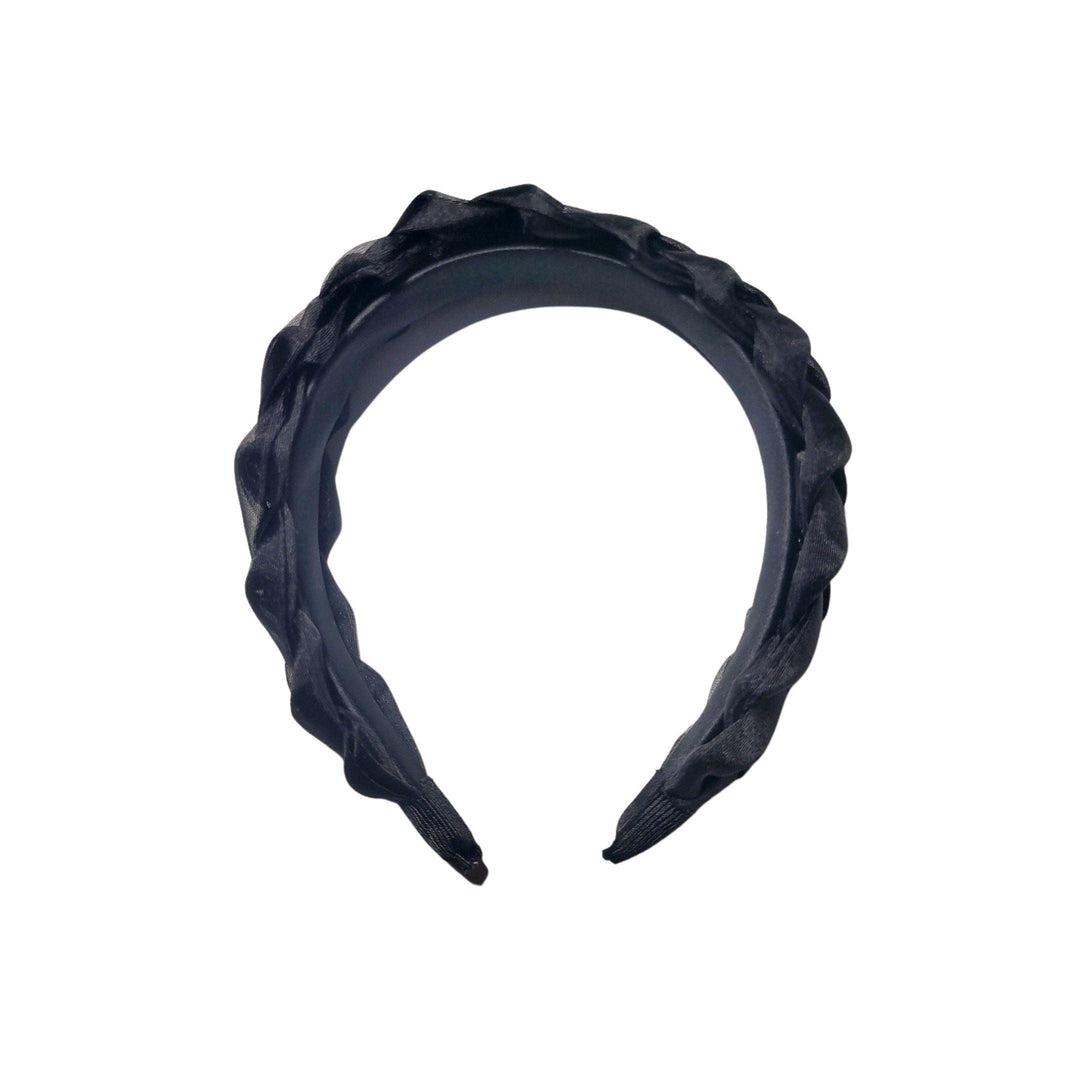 Black Chiffon Headband - Kofi Kreations