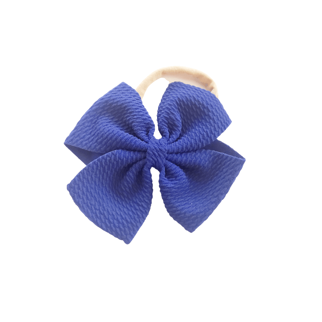 Blue Pinwheel Headband - Kofi Kreations