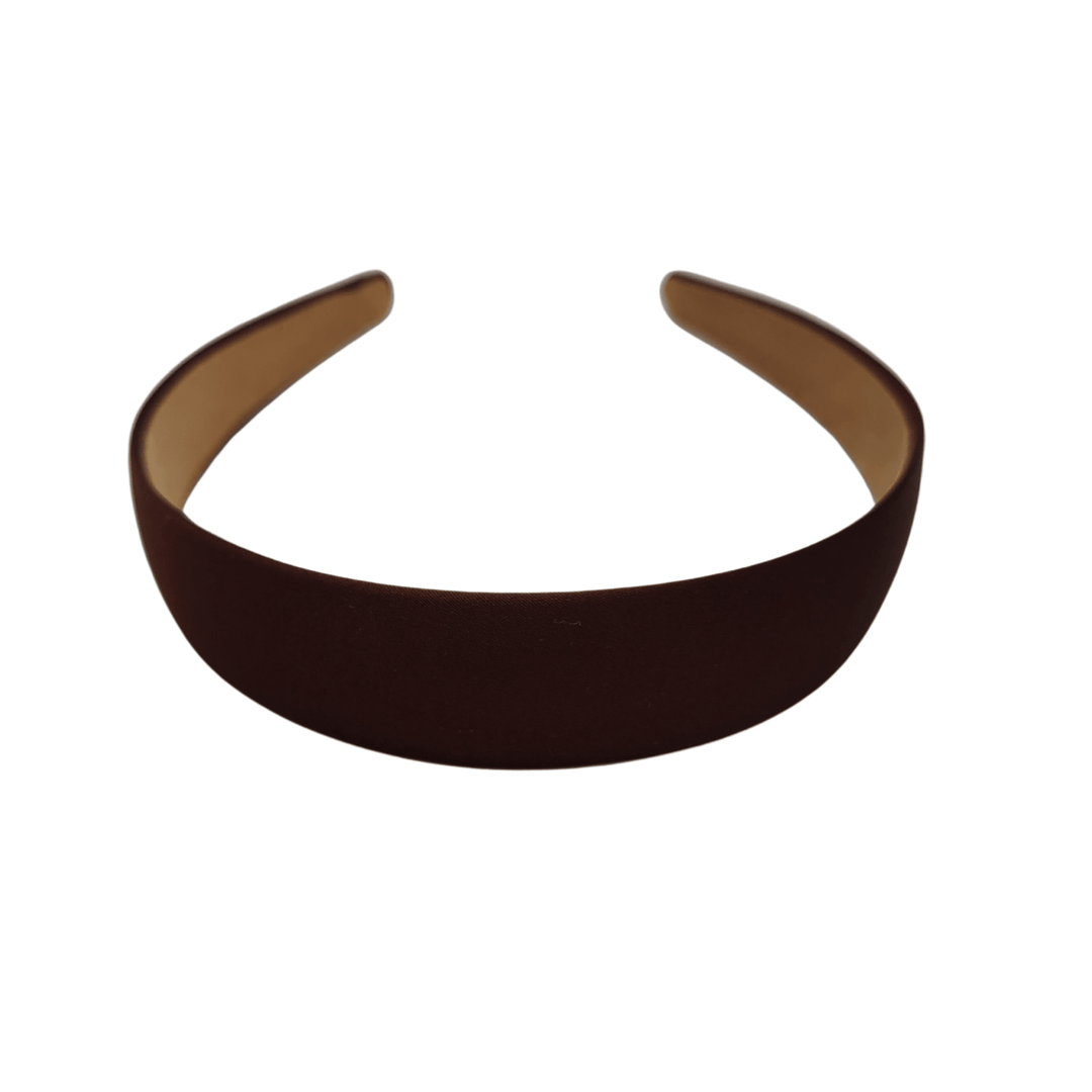 Brown Satin Headband - Kofi Kreations