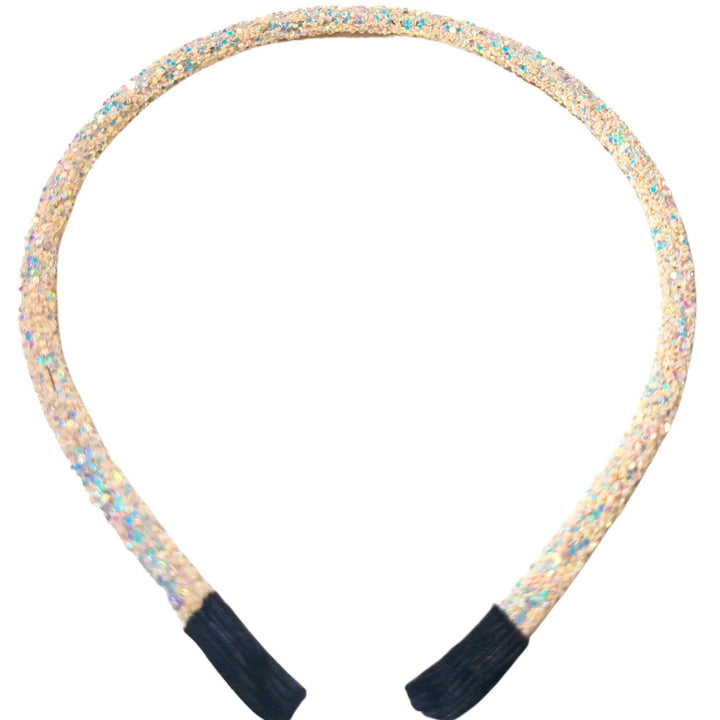 Cream Glitter Headband - Kofi Kreations