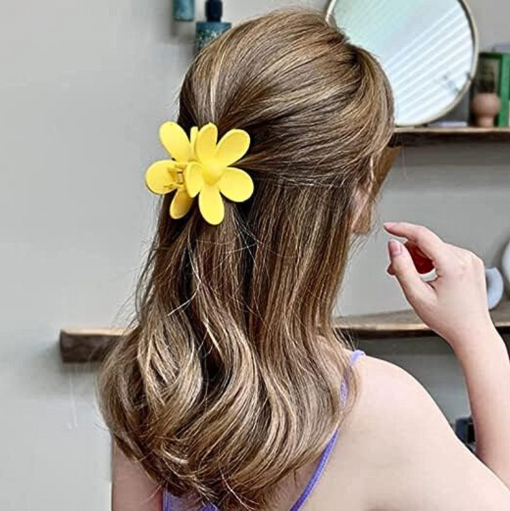 Yellow Flower Hair Claw