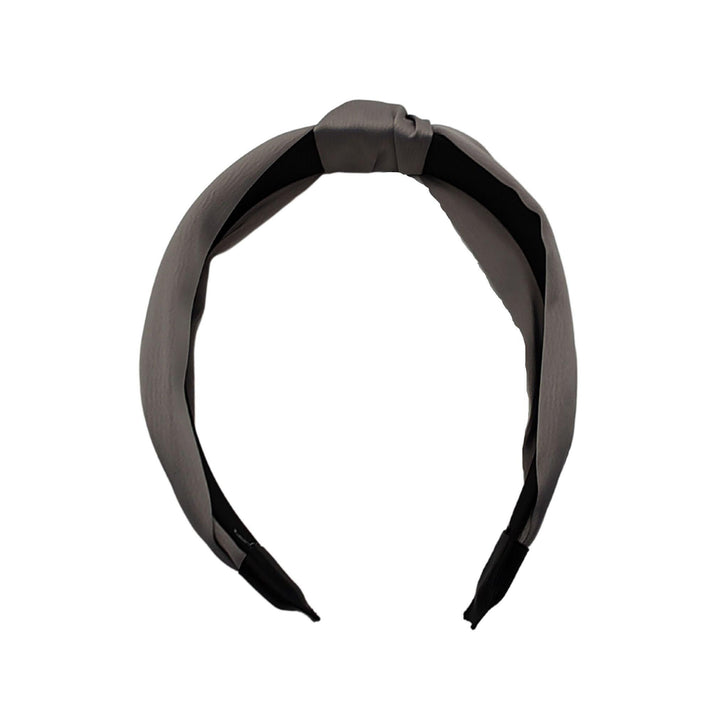 Gray Top Knot Headband - Kofi Kreations