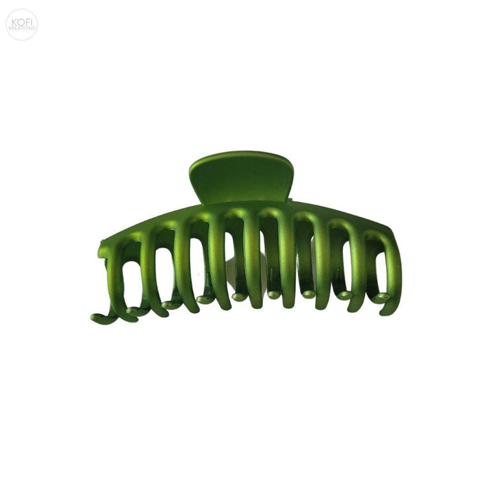 Green Matte Hair Claw Clip - Kofi Kreations